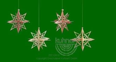 Baumschmuck Sterne 3D, 4er Set